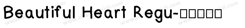 Beautiful Heart Regu字体转换
